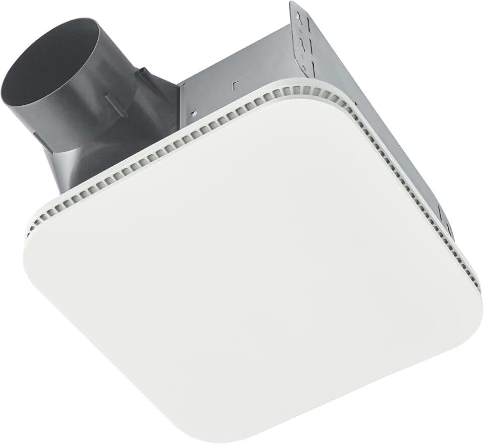Broan-NuTone Bathroom Exhaust Fan – Easy Retrofit Without Attic Access, Ultra-Quiet 1 Sones, 110 CFM, ENERGY STAR Certified, Made in USA, Moisture & Odor Control with Easy-Clean Grille