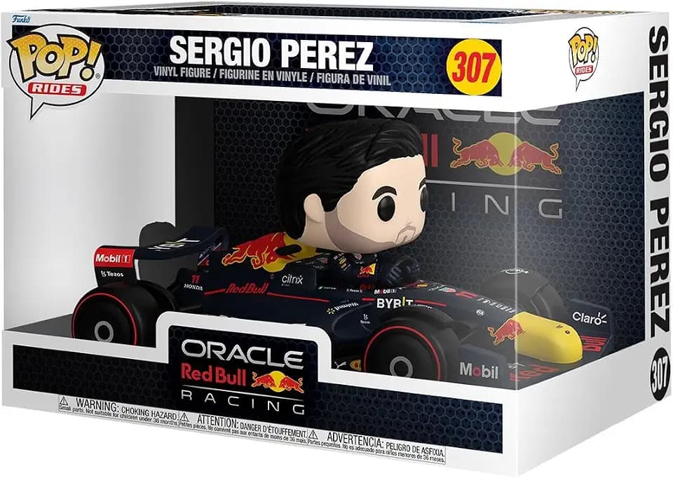 Funko Pop! Ride Super Deluxe: Formula 1- Sergio Perez - Red Bull F1 - Vinyl-Sammelfigur - Geschenkidee - Offizielle Handelswaren - Spielzeug Für Kinder und Erwachsene - Sports Fans
