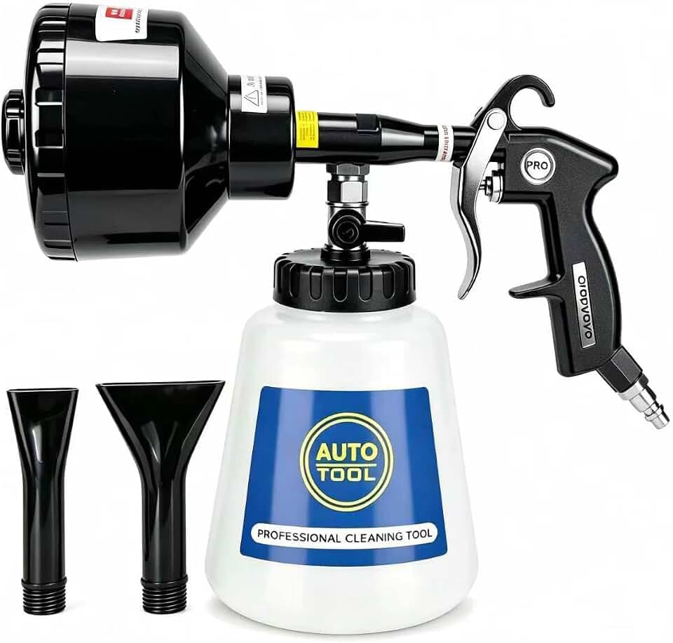 Car Wash Foam Gun,Foam Cannon Car Wash Kit,Car Cleaning Gun, Adjustable Foam Sprayer with Large Capacity Reservoir,Professional Automotive Cleaning Tool Kit for Interior & Exterior Detailing Supplies.