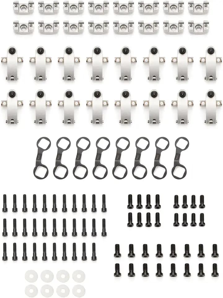 Jesel Rocker Arm, Sportsman, Shaft Mount, 1.70 Ratio, Full Roller, Aluminum, Natural, Brodix Heads
