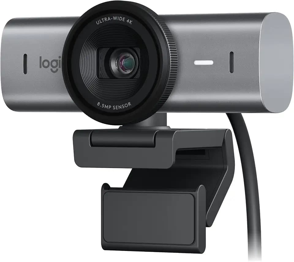 Logitech MX Brio Ultra HD 4K Webcam Collaboration and Streaming - Graphite