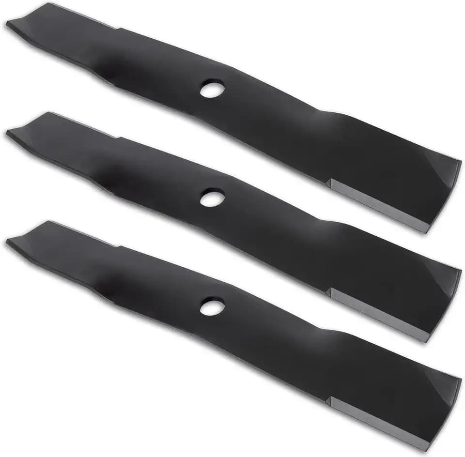 RANSOTO 48" Deck Lawn Mower Blades Compatible with John Deere Cut Deck GX, LT, LX, SST, X Series & ZTRAK Replace M145476, M127500 596-354 (3 pcs)