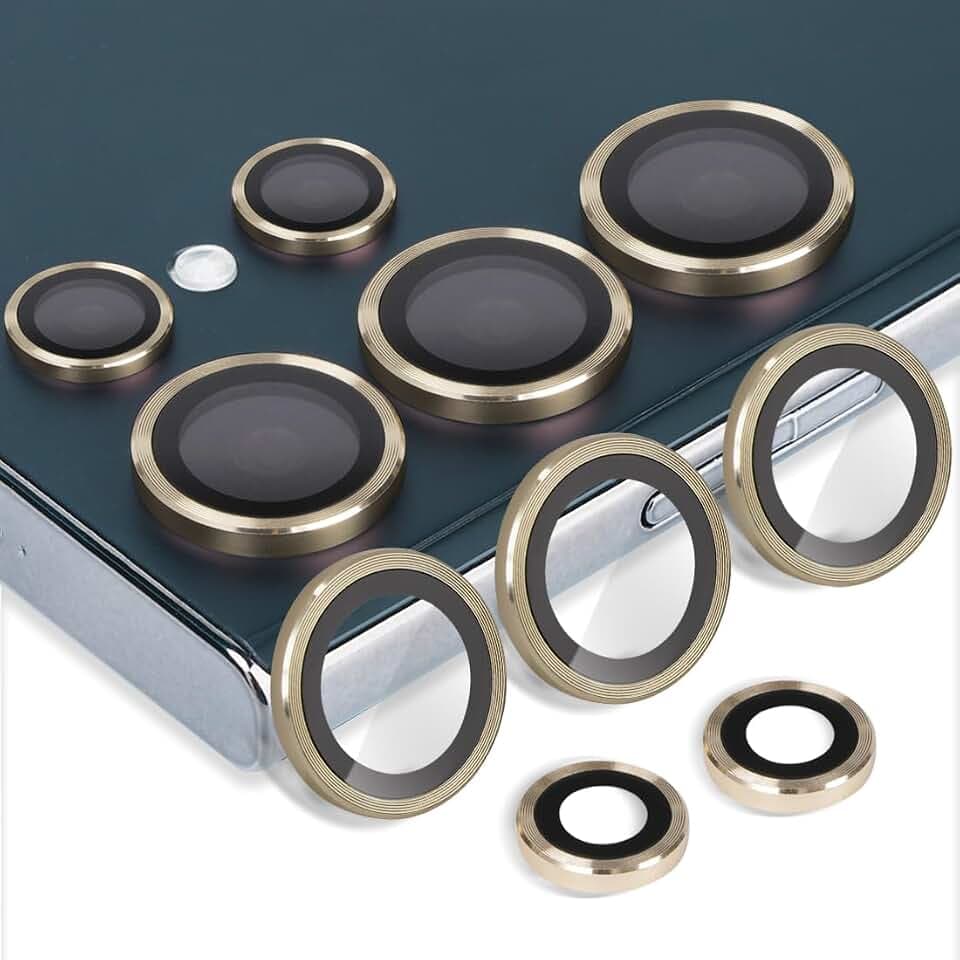 Camera Lens Protector for Samsung Galaxy S25 Ultra, Gold
