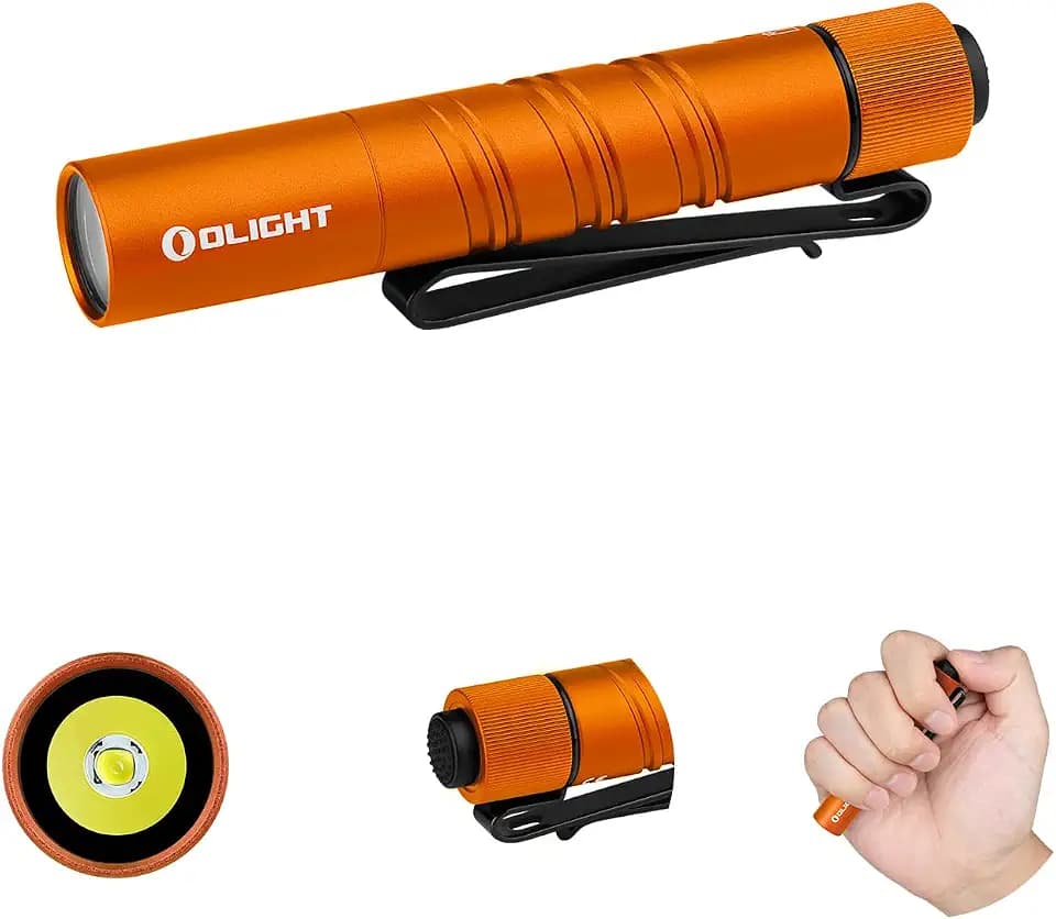 OLIGHT I3T 2 Mini Taschenlampe 200 Lumen mit Beidseitigem Taschenclip