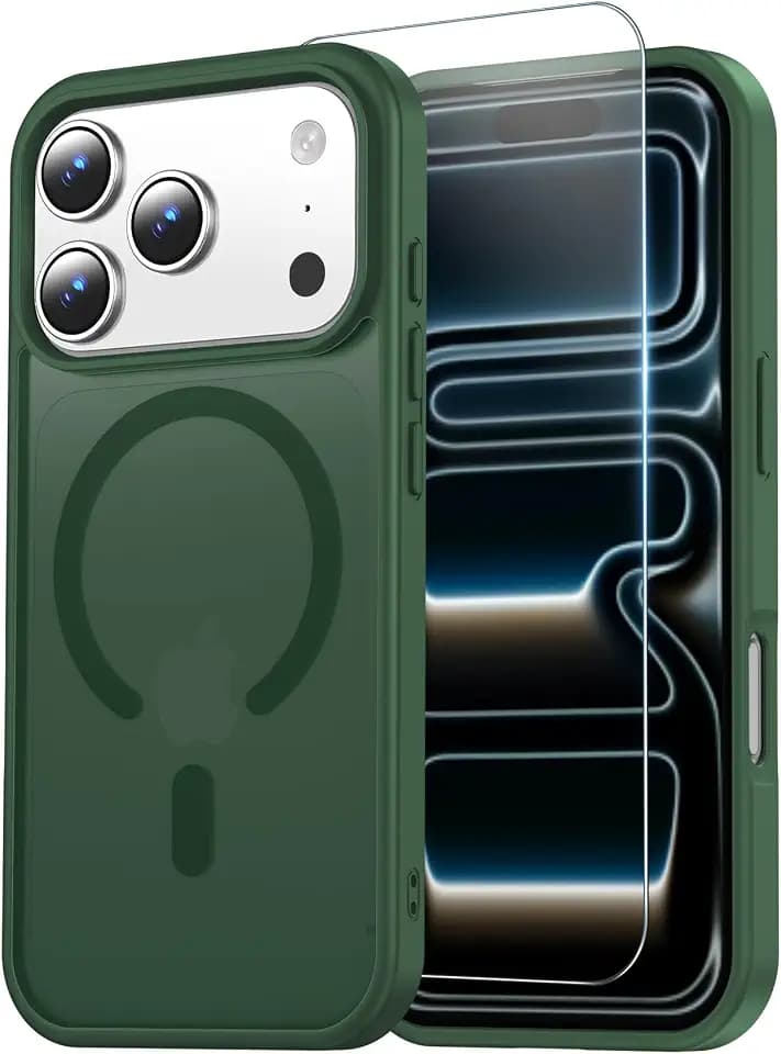 Temdan for iPhone 18 Pro Case/iPhone 17 Pro Case, Alpine Green