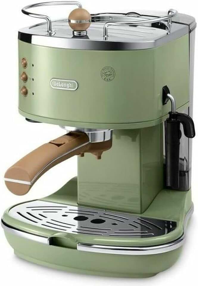 De'Longhi Icona Vintage - Espressomaschine mit Manuellem Milchaufschäumer