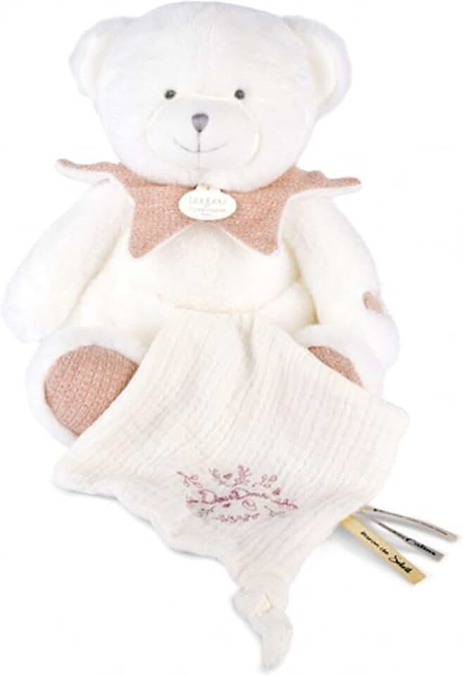 Doudou et Compagnie Kuscheltier 25 Jahre – Rosa Bär mit Schmusetuch
