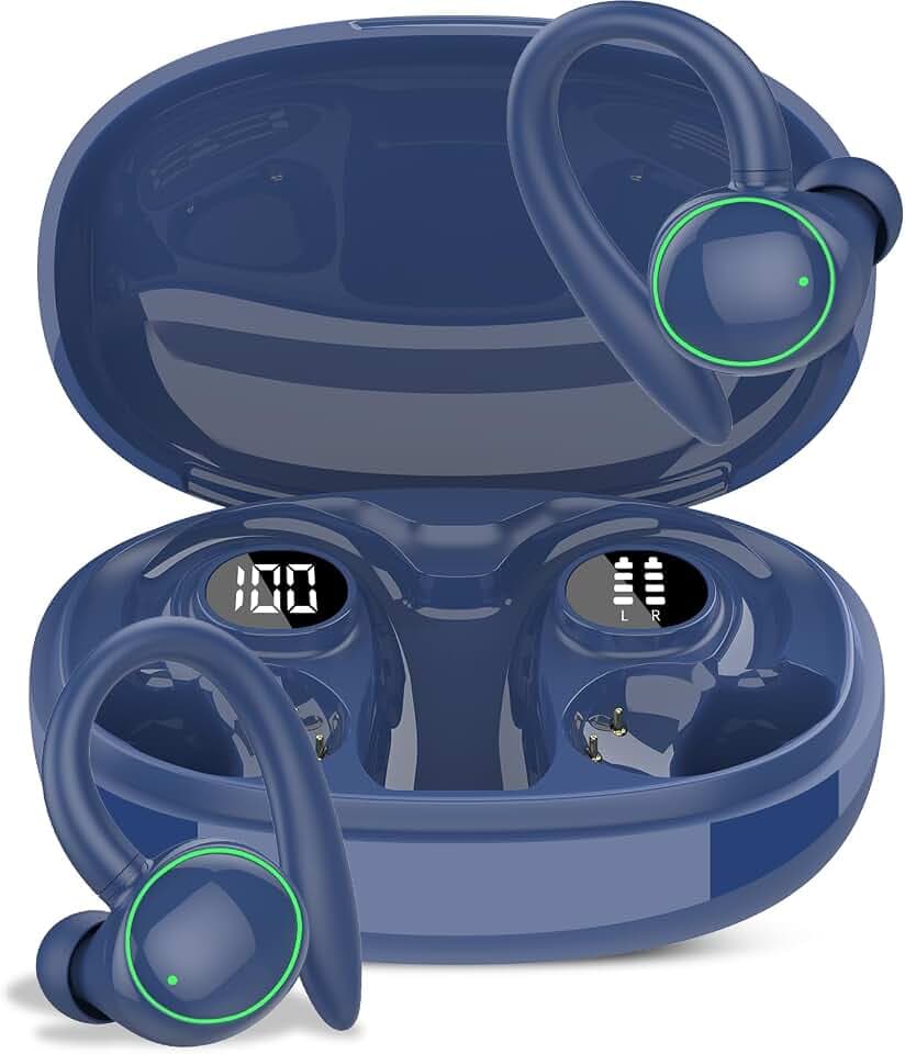 AI Kopfhörer Übersetzer, 3-in-1 Bluetooth 5.4 Echtzeit Sprachübersetzungs Kopfhörer, 164 Sprachen mit App, 48Std Übersetzer Ohrhörer mit ENC Mic, Blau