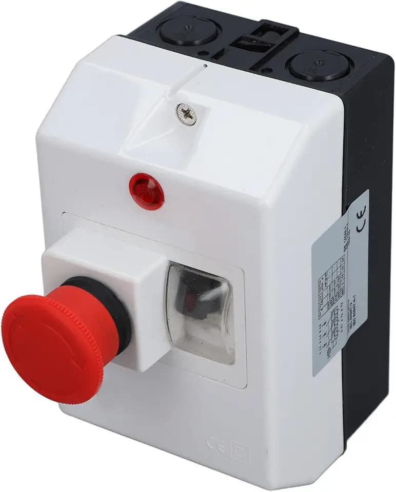 Motorschutz, Wasserdichter Schutzschalter IP55, 6–10 A, 230/240 V, 400/415 V, 500 V, 690 V, Ausgestattet mit Not-Aus, Signallampe, Geeignet für Verschiedene Motoranwendungen