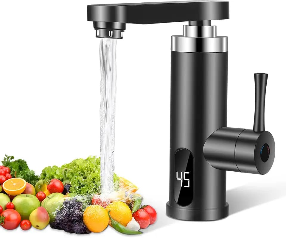 3300W Wasserhahn mit Durchlauferhitzer, elektrischer Schnellheizungs-Wasserhahn, Durchlauferhitzer-Wasserhahn, geeignet für Küche und Bad