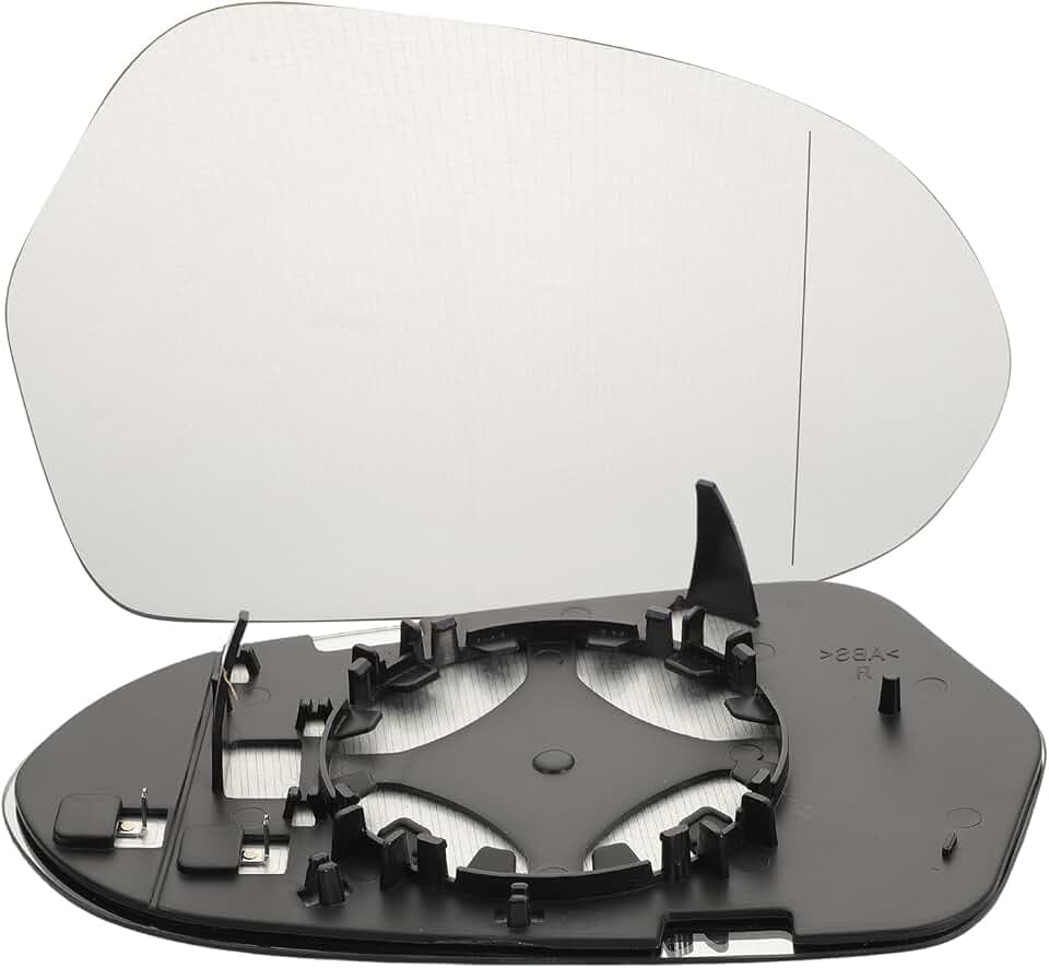 KASturbo Außenspiegelglas rechts beheizt asphärisch mit Trägerplatte Für Audi A6 4G 2011 2012 2013 2014 2015 2016 2017 2018 OEM: 4G0857536 4G0857536B