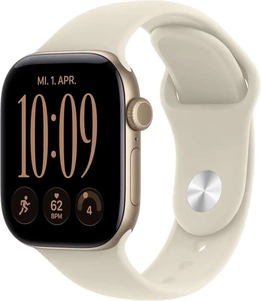 Apple Watch Series 12 GPS, 42 mm Aluminiumgehäuse Lichtgold
