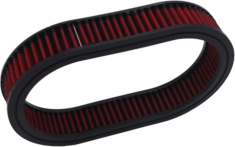 12"x2" Red Oval Washable Air Cleaner Element Filter fits for Chevy Ford SBC BBC 350 454
