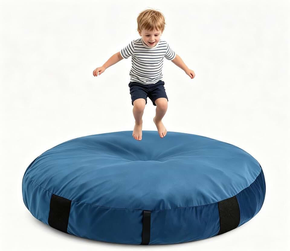 Crash Pad for Kids Sensory Room, Soft Foam Crash Mat with Removable Cover