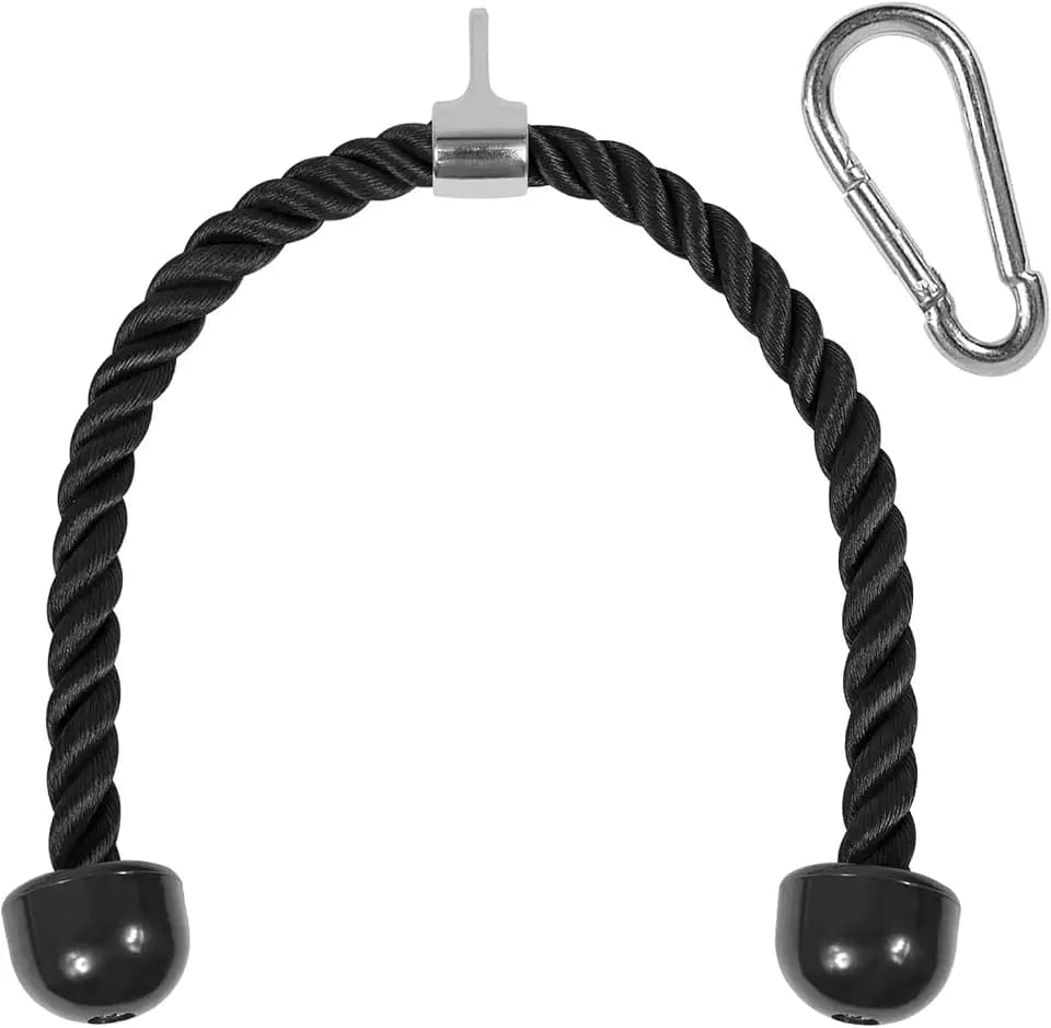 Yes4All Tricep Rope, Gym Rope Attachment with Carabiner
