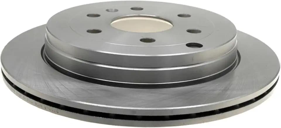 ACDelco Silver Rear Brake Rotor 18A2543A | GM 19255508 Brake Rotors for Select Buick Enclave, Chevrolet Traverse, Chevy, Saturn, GMC Acadia and more