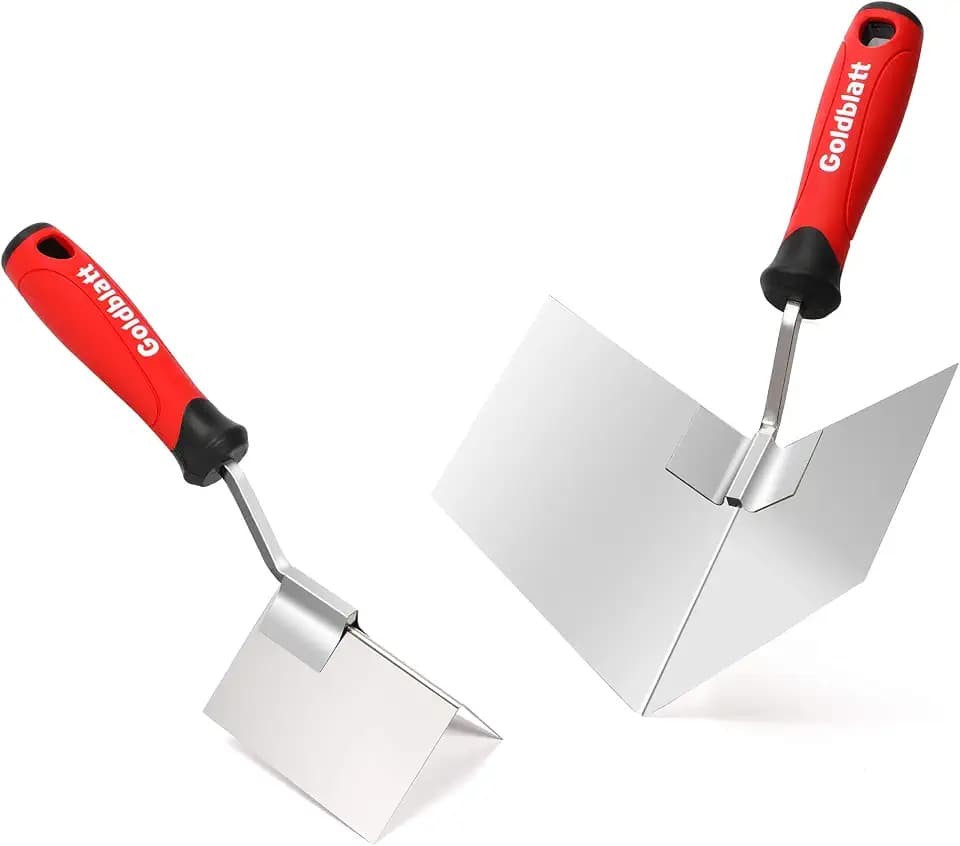 Goldblatt 2 Piece Drywall Corner Tool Set, Outside & Inside Corner Trowel