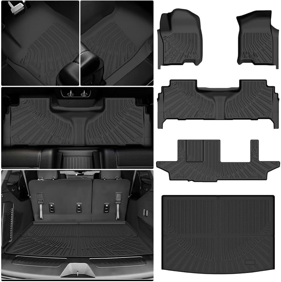 Floor Mats for 2021-2026 Chevy Suburban & GMC Yukon XL 8 Seats Bench Seats