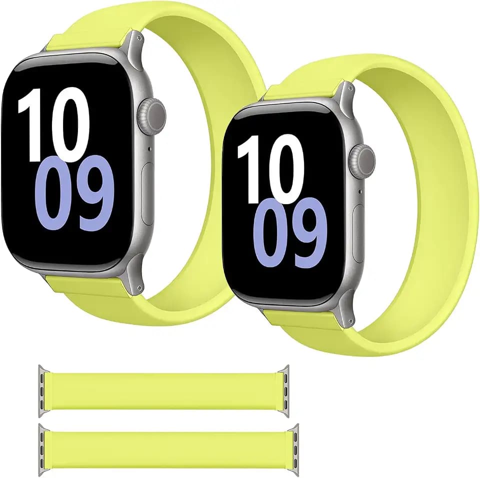 Silicone Solo Loop Sport Strap Waterproof for Apple Watch Band Women Men