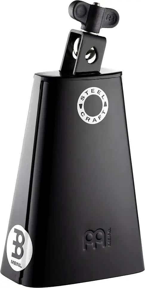 Meinl Percussion Steel Craft Cowbell - Großes Aufschlagidiophon - Länge 7 Zoll - Classic Rock - Montierbar - Pulverbeschichteter Stahl, Schwarz (SCL70B-BK)