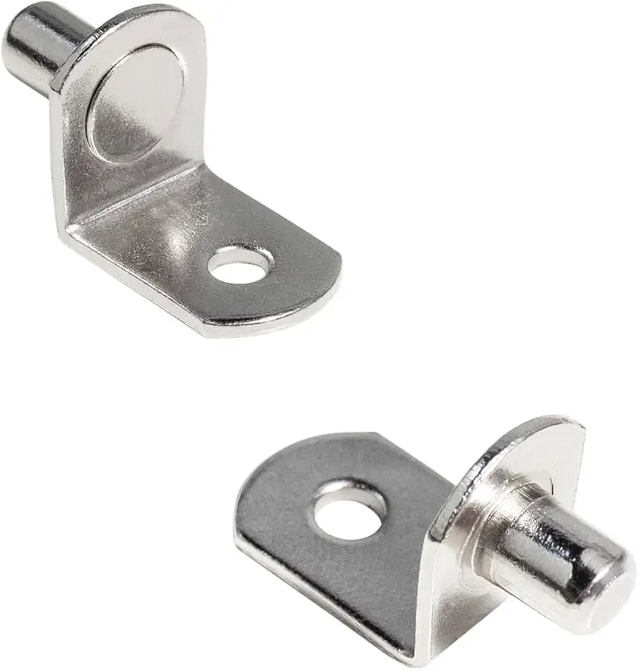 1/4 Inch (6.35mm) Shelf Pins L-Shaped Metal Support Pegs