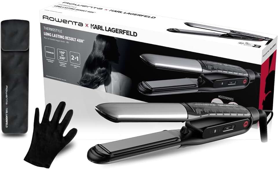 Rowenta x Karl Lagerfeld Thermoglide, Haarglätter, SF712L