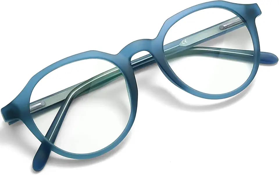 Joopin Mode Blaulichtfilter Brille Herren Damen Runde Blaufilter Brille