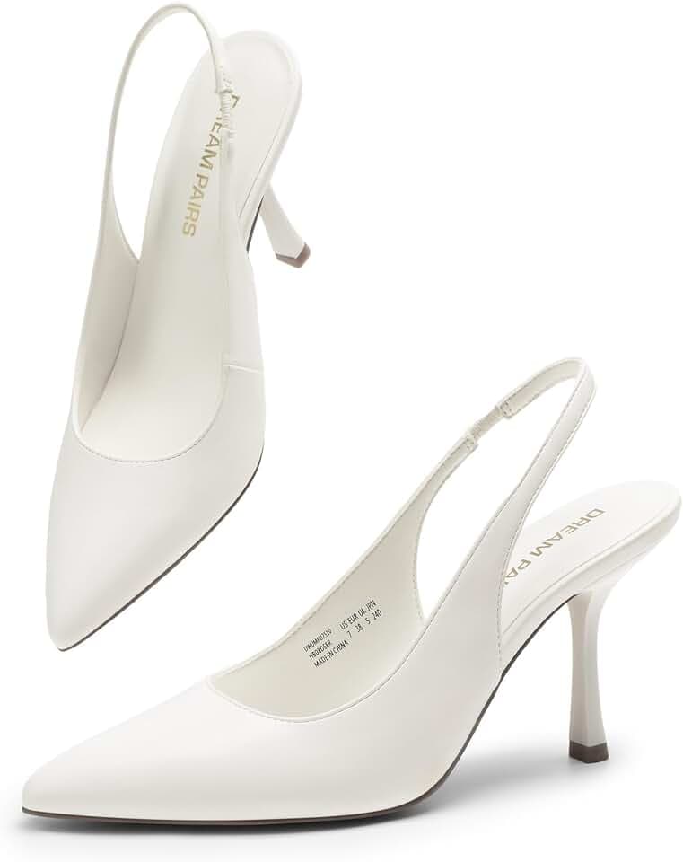 DREAM PAIRS Women's Slingback High Heels Pumps Shoes