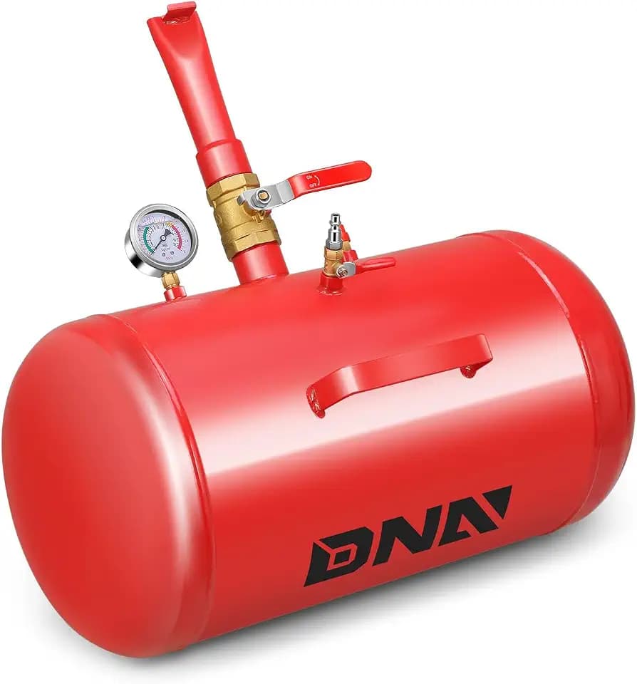 DNA Motoring 10 Gallons Bead Seater Tire Blaster Air Tire Inflator Pump Blaster Seating Tire Inflator Car Truck Tractor ATV Tank Heavy Duty Seating Tool with Pressure Gauge,TOOLS-00664