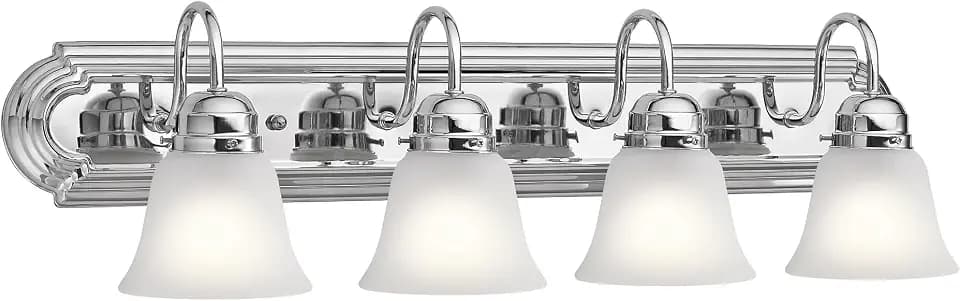 Kichler 4-Light Bathroom Vanity Light, Chrome