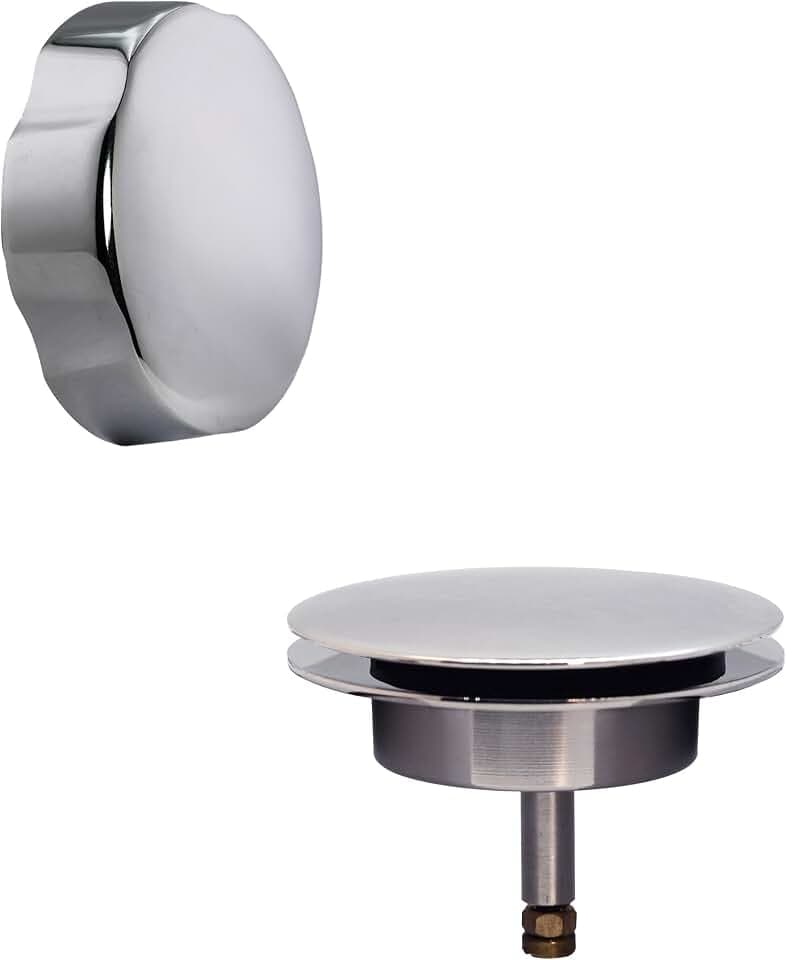 Westbrass A50TE-26 Standard 1-1/2" Replacement Trim for Cable Drive Bath Drain Waste & Overflow Assemblies, Polished Chrome