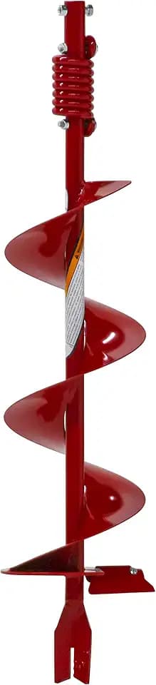 Earthquake EA8F 8-Inch Diameter 36-Inch Long Earth Auger with Fishtail Point and Flex Coil Shock Spring