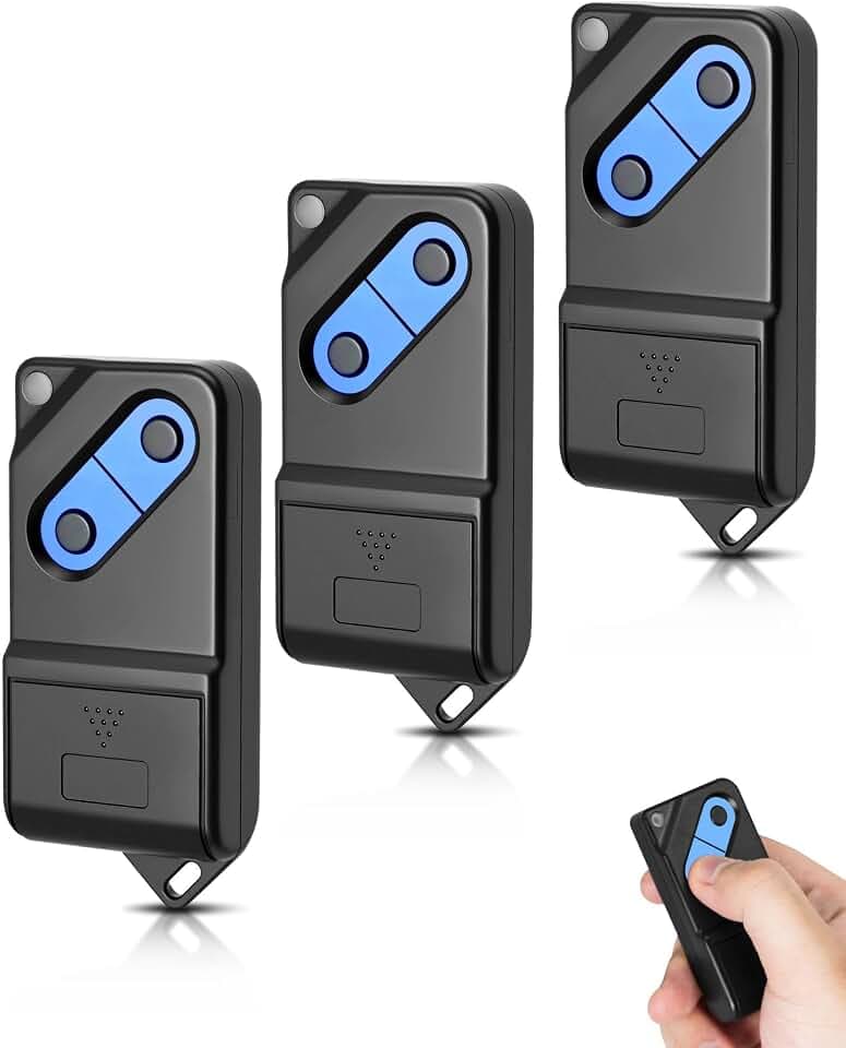 RUIZHI Handsender für TM2 433 DS, 2 Kanäle, 433Mhz, Ersatz-Fernbedienung Garagentoröffner (3pcs)