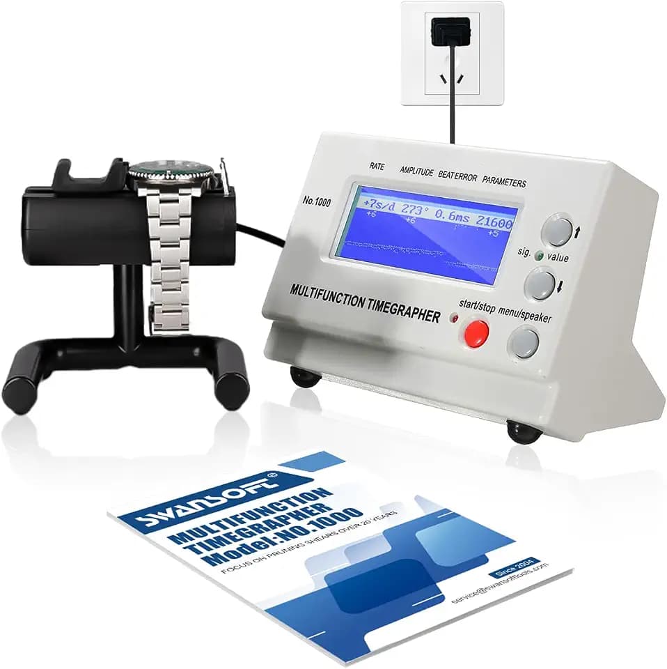 SWANSOFT Timegrapher No.1000, Multifunctional Watch Tester, Timing Machine For Watchmakers, Calibration Tool For Mechanical Watches