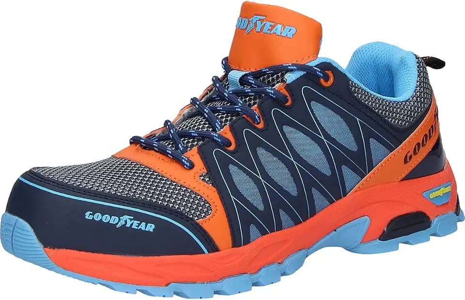Goodyear Herren-Sicherheitsschuhe S1P SRA HRO Sicherheitszertifizierte Arbeitskleidung Metallfrei Leicht Atmungsaktiv Bequeme Arbeitsschuhe