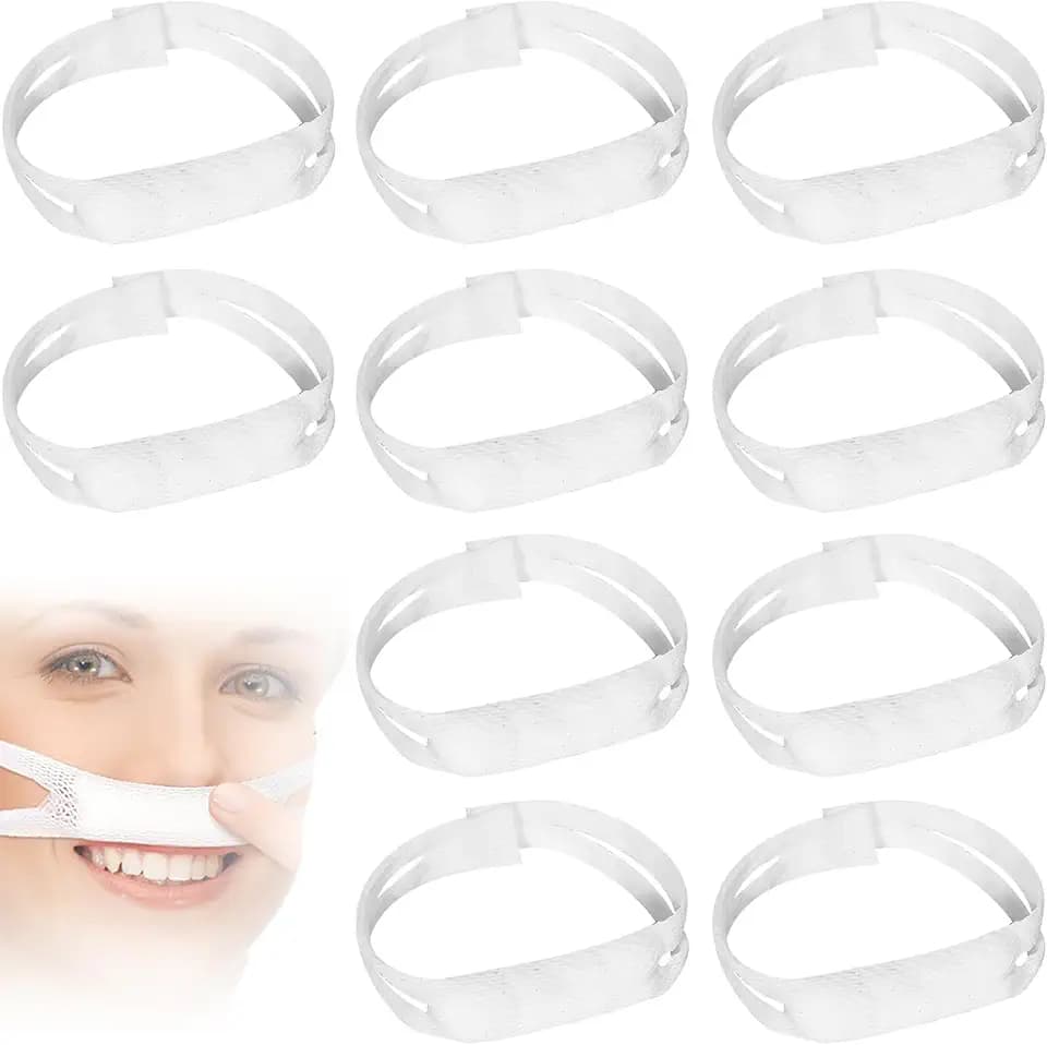 Nasal Bandage 10 PCS Elastic Nose Bandages Nose Surgery Elastic Bandage Dressing Holder Septoplasty Recovery Bandage for Nose Post Surgical Procedures
