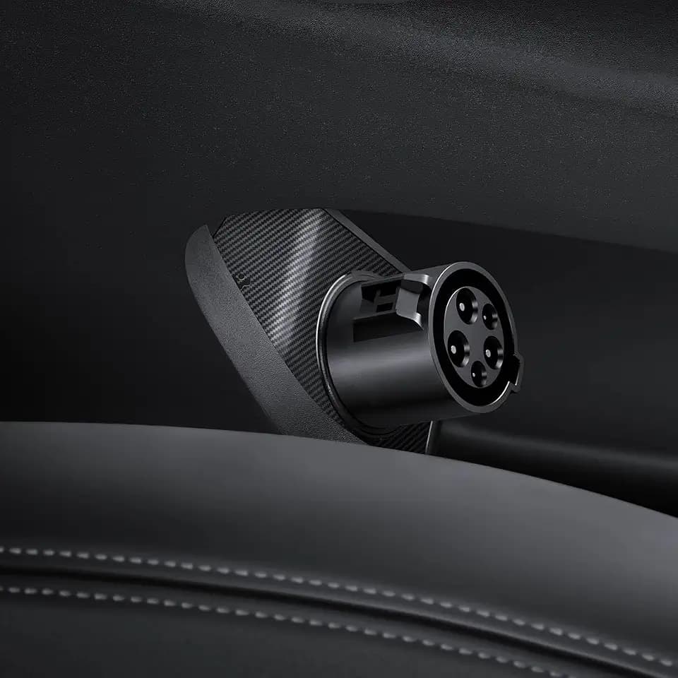 Spigen J1772 Charging Adapter Door Dock for Tesla Model X (2022 and After only) (J1772 Charging Adapter NOT Included) - Black