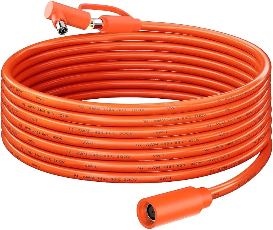 Lonnky DC 8,0 mm Solargenerator Verlängerungskabel für Jackery/BLUETTI/Anker/GZ Yeti/Meisten Powerstationen, DC7909 Solarpanel-Kabel Weiblich zu Männlich mit Zusätzlich DC8020 Stromadapter (9M)
