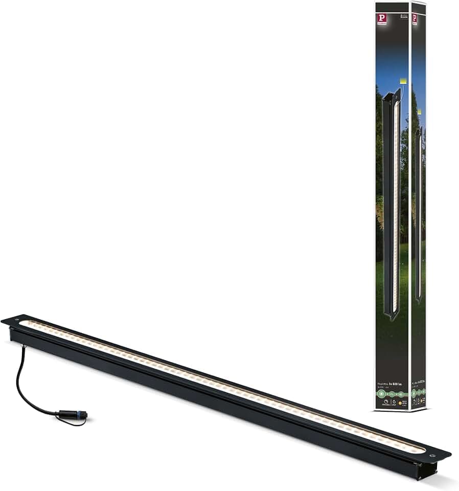 Paulmann 93921 Plug & Shine LED Außenleuchte Bodeneinbauleuchte IP67 8W 24V 95° Einbaustrahler Terassenbeleuchtung 3000 K