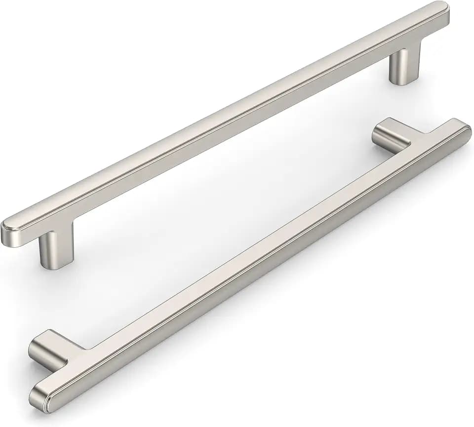 10 Pack 7.5 Inch(192mm) Kitchen Cabinet Handles Brushed Satin Nickel Cabinet Pulls Kitchen Cabinet Hardware Drawer Pulls for Cupboard Wardrobe