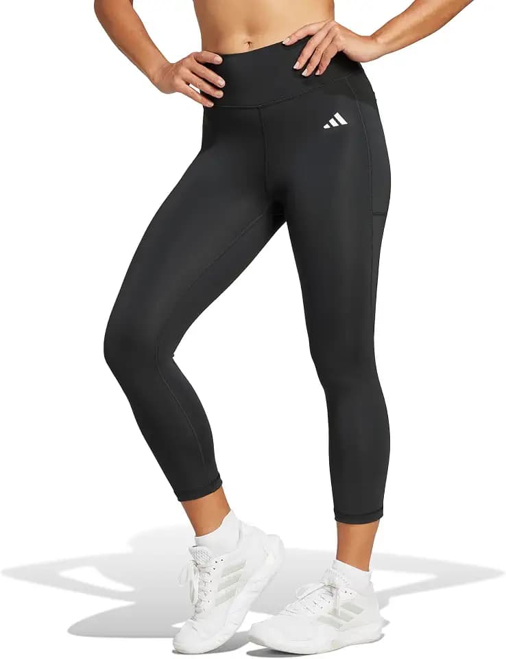 Adidas Womens Optime Essentials Stash 3/4 Leggings