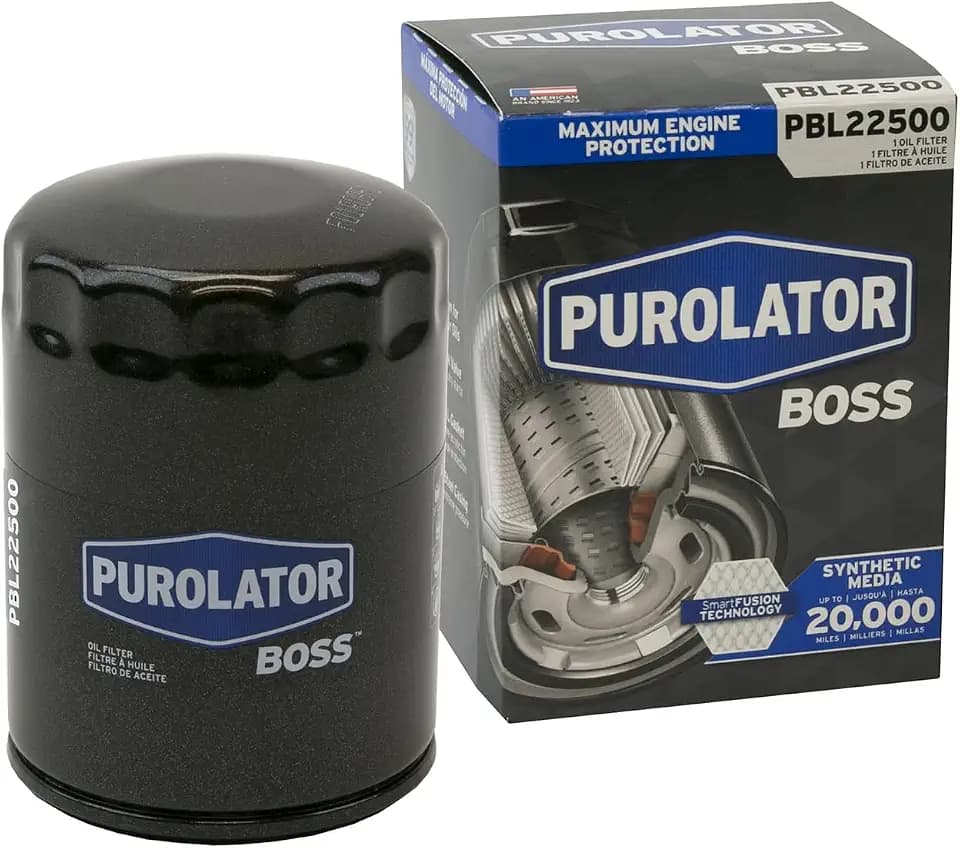 Purolator PBL22500 PurolatorBOSS Maximum Engine Protection Spin On Oil Filter Compatible With Ford F-150, Explorer, Edge, Chevrolet Silverado 1500, Traverse, Tahoe, GMC Acadia, Sierra 1500 and Yukon