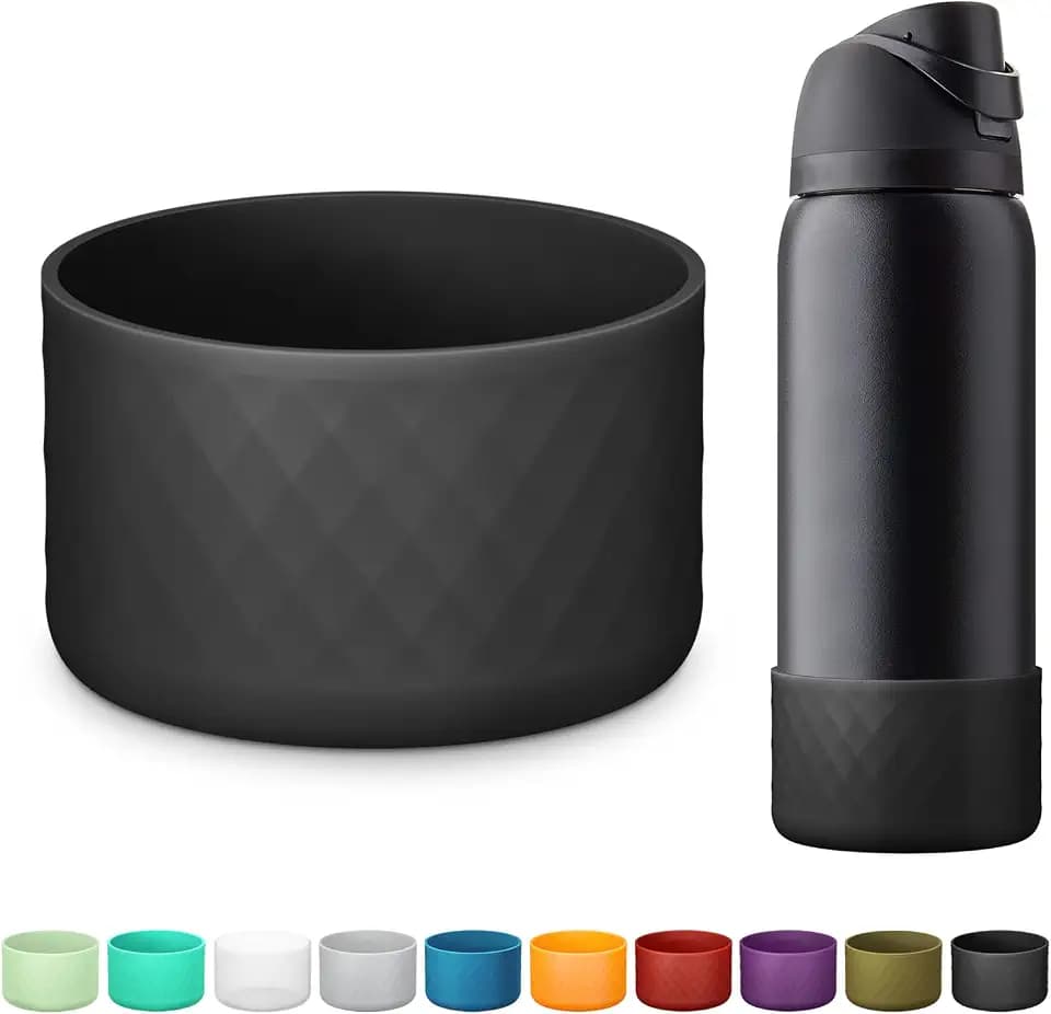 Silicone Boot for Owala Water Bottle 24 oz 32 oz 40 oz, Anti-Slip Protective Sleeve for FreeSip/Twist/Flip Stainless Steel Water Bottles Accessories
