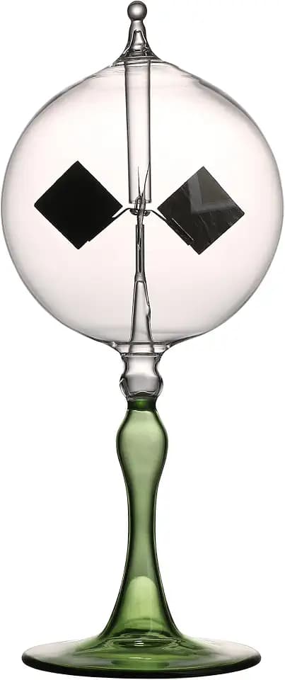Large Solar Power Crookes Radiometer Gift Home Desk Decoration (Green)