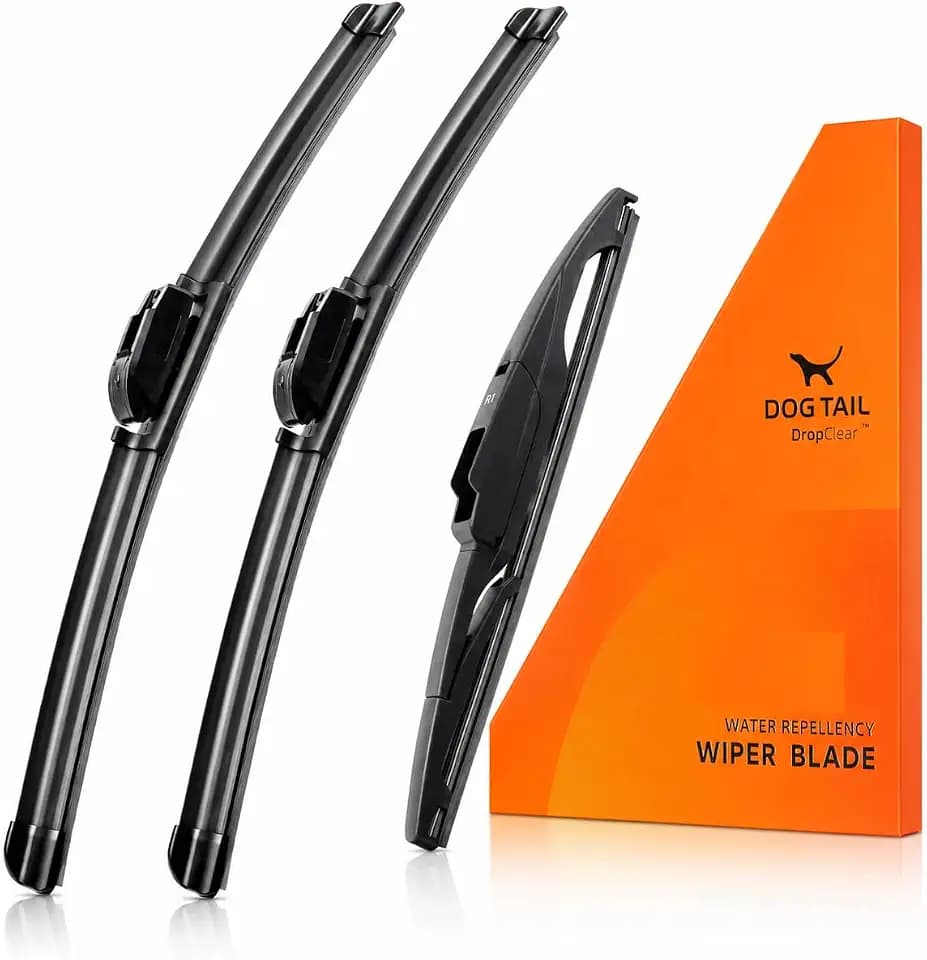 DOG TAIL Silicone Wiper Blades for Toyota RAV4 Mazda 5, Front & Rear