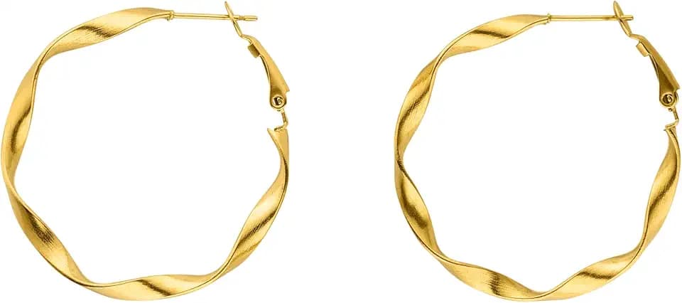Purelei Ke Kai Ohrringe – Damenohrringe aus langlebigem Edelstahl – Wasserfeste Ohrringe Damen – 4,2 cm Durchmesser – Modeschmuck für deinen individuellen Look