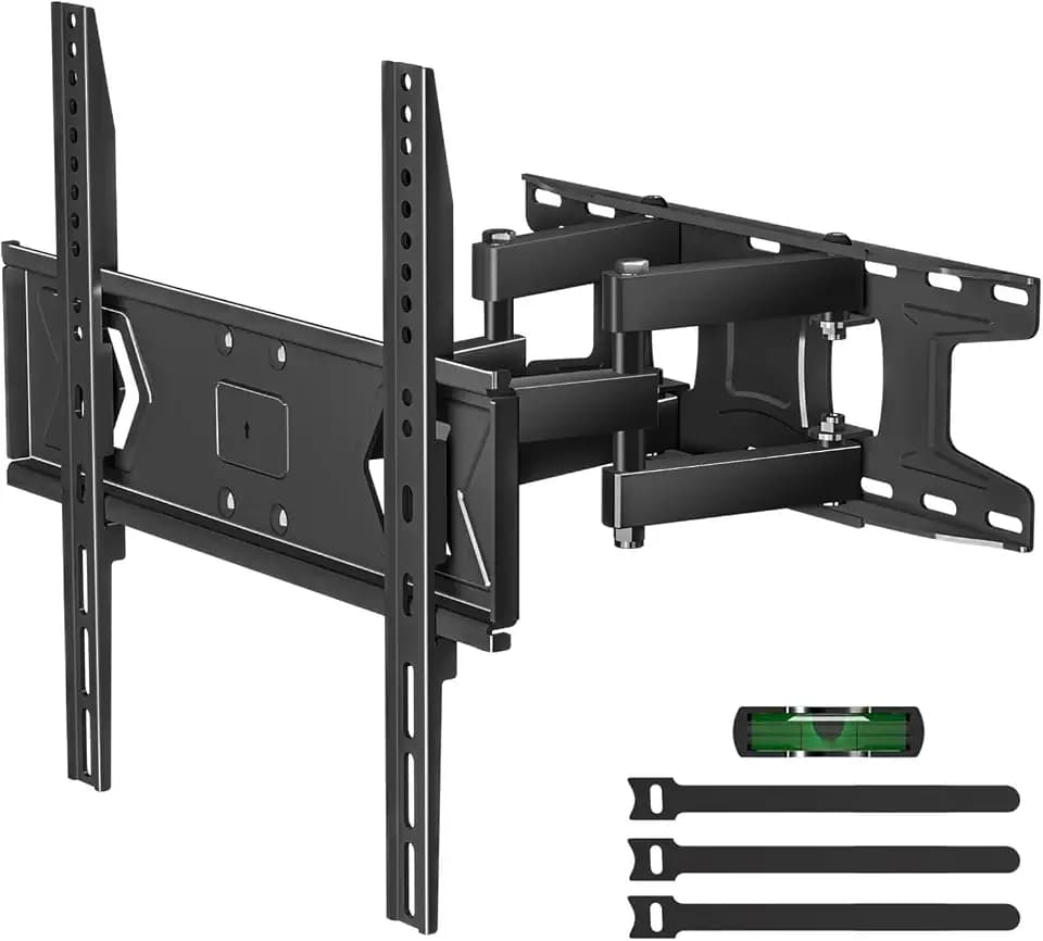 suptek TV Wandhalterung Full Motion schwenkbar neigbar für 32-60 Zoll Fernseher bis 45kg, Duale Gelenkarme, VESA 400x400, MA001