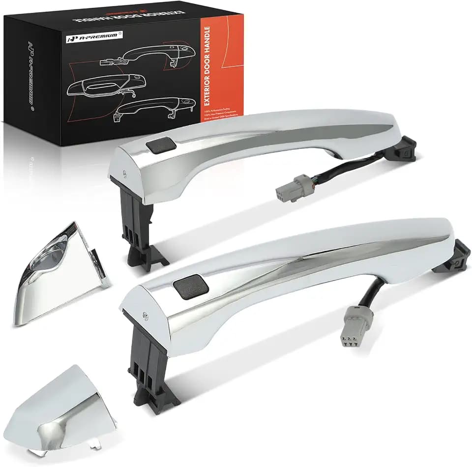 A-Premium Outside Exterior Door Handles - Front Driver and Passenger Side