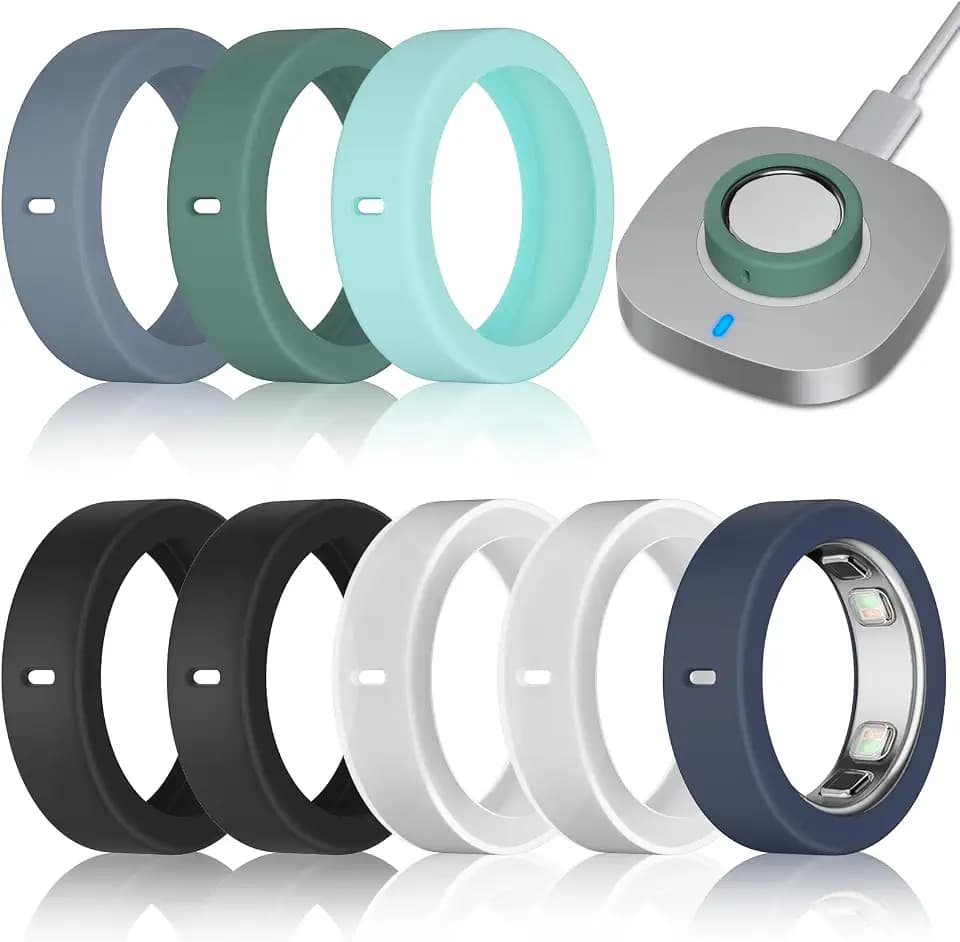 8 Pack Ultra-Thin Cover Compatible with Oura Ring Gen 5