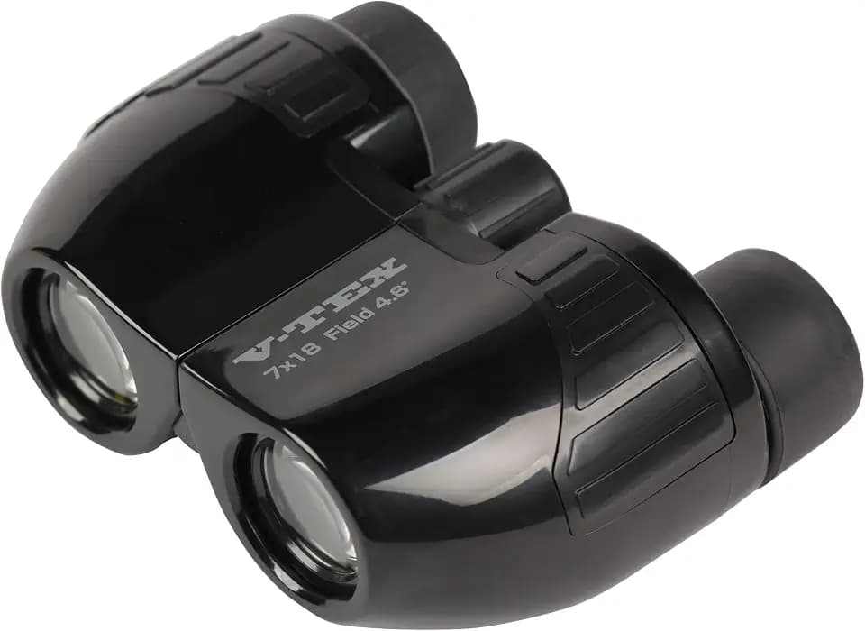 Kenko VT-0718BK V-TEX Binoculars, Porro Prism Type, 7X, 18 Caliber, Black